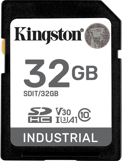 SD Card 32GB Kingston SDHC Industrial -40C to 85C