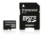 SD microSD Card 16GB Transcend SDHC Class10 w/ada