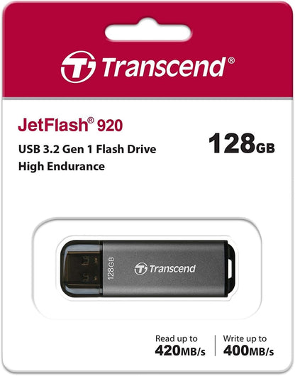 Transcend TS128GJF920 JetFlash 920 Chiavetta USB 3.2 Gen 1, 128 GB