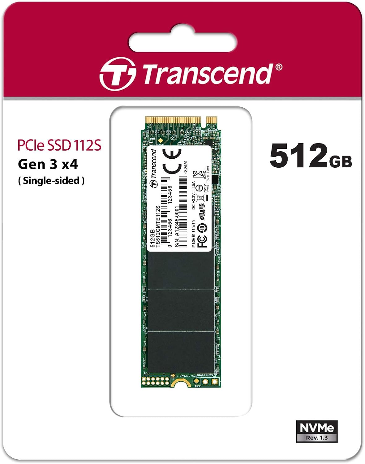 Transcend WAVE 512GB 112S 1700/1500 2280 M.2 | PCIe