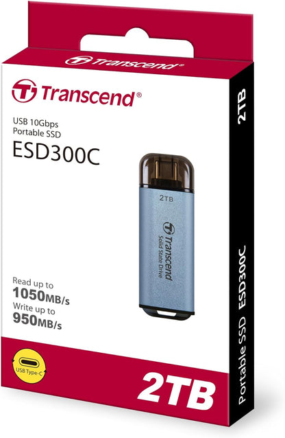 SSD 2TB Transcend ESD300C Portable, USB 10Gbps,