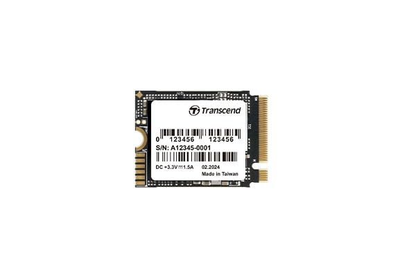 Transcend M.2 NVMe SSD 512MB 2230 PCIe Gen4x4 Max Read: 3,300MB/s Max Write: 1,700MB/s M Key TS512GMTE310S