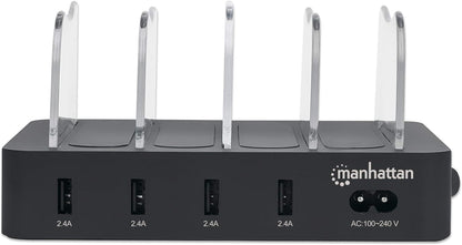 Manhattan 102261 102261 USB-Ladestation Steckdose Ausgangsstrom (max.) 2.4A 4 x USB 3.2 Gen 1 Buchse
