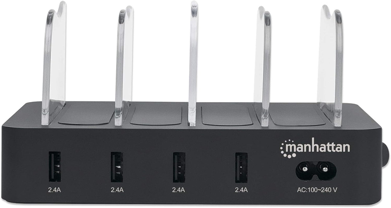 Manhattan 102261 102261 USB-Ladestation Steckdose Ausgangsstrom (max.) 2.4A 4 x USB 3.2 Gen 1 Buchse