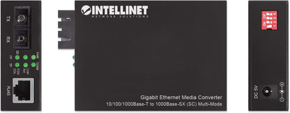 Intellinet Gigabit Media Converter SC Multimode 550m Auto