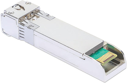 Intellinet Transceiver Module Optical, 10 Gigabit Fiber SFP+, 10GBase-SR (LC) Multi-Mode Port, 300m, Wavelength 850nm, Ethernet, Fibre, HPE Compliant, Equivalent to HPE J9150A / J9150D / JD092A /