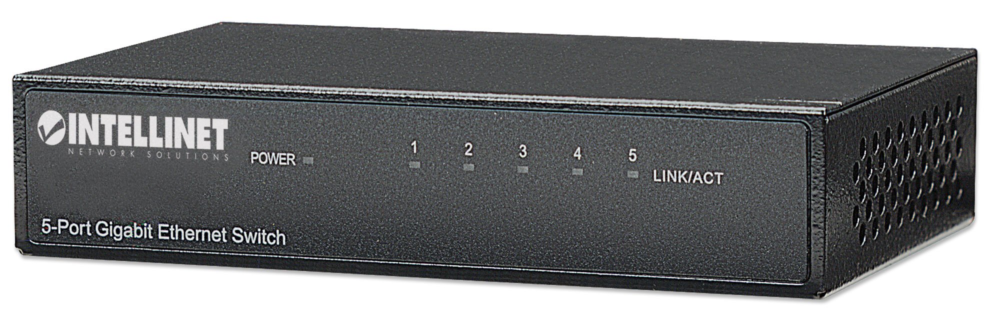 Intellinet 530378 5-Port Gigabit Ethernet Switch, Desktop Size, Metal Housing, IEEE 802.3az (Energy Efficient Ethernet) 5 Port Gigabit Desktop