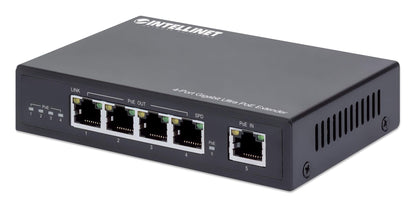 Intellinet Gigabit PoE++ Extender - 90 W Output Poe Budget, Extends PoE up to Another 328 ft., Fanless Quiet Design, Metal Housing - 3 Yr Mfg Warranty - 561617