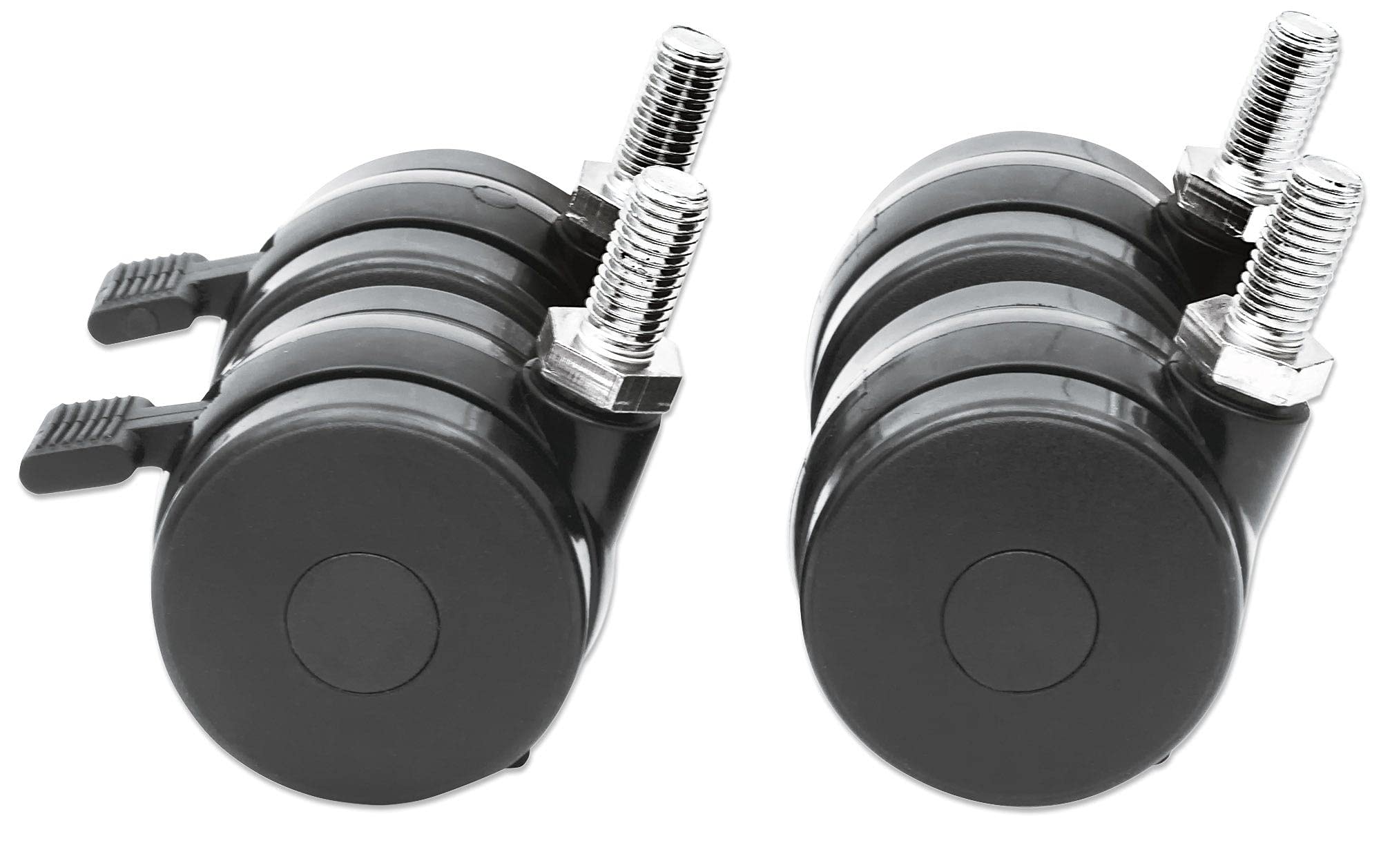 Intellinet Caster Wheel Set for 19 Inch Racks, Set of Four, Two Brakes, Heavy-Duty