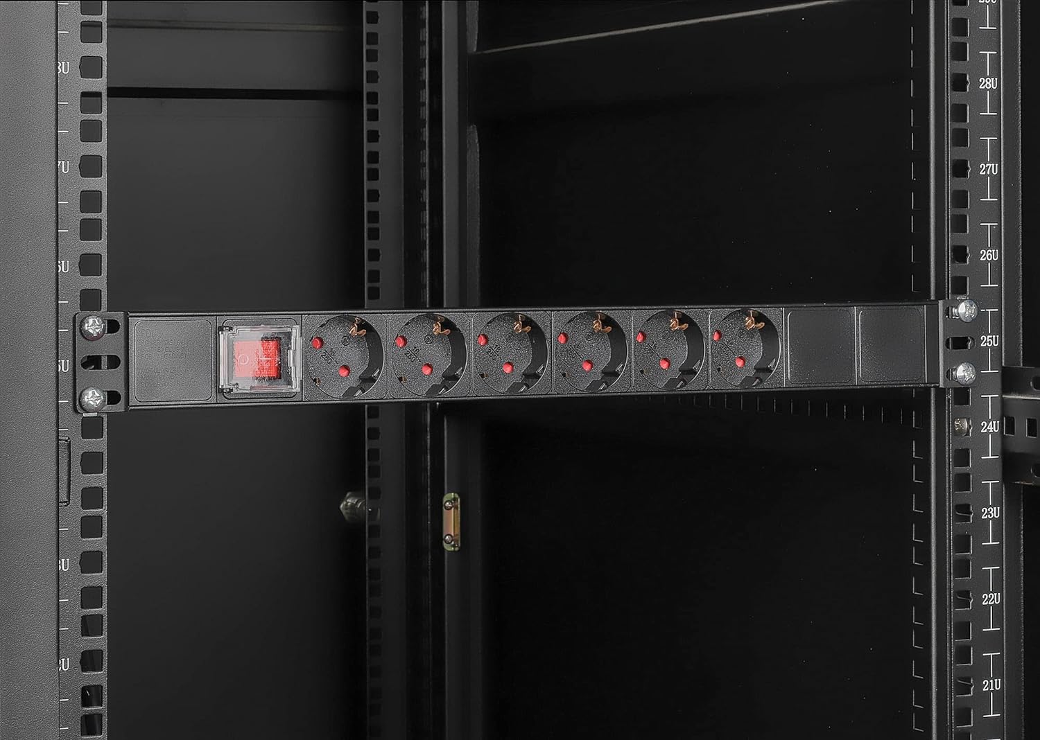 INTELLINET Steckdosenleiste 6fach 2m Kabel 1HE Net