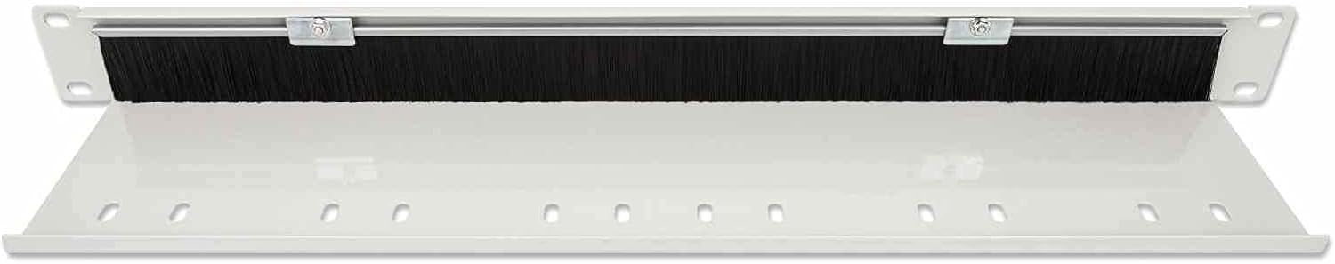 Intellinet 19 inch cable grommet, pack of 2, 1HE brushes, grey