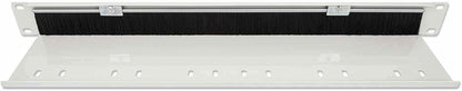 Intellinet 19 inch cable grommet, pack of 2, 1HE brushes, grey
