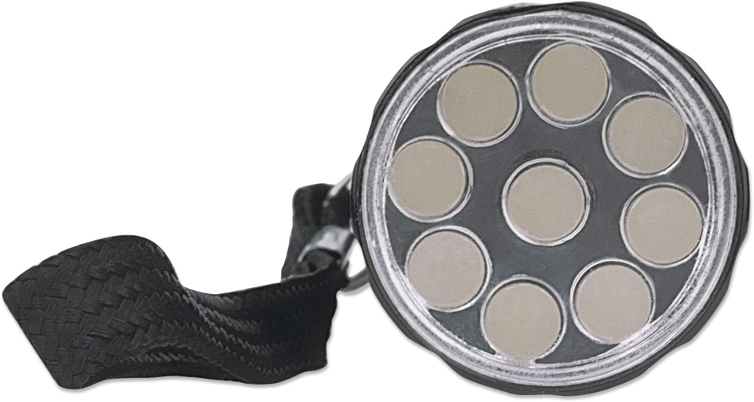 Manhattan-Products LED Taschenlampe mit Schlaufe - Aluminium Taschenlampe inkl. 3 AAA-Batterien, Kompakt, Outdoor, Handtasche, 45 Lumen - Schwarz, 960311