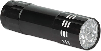 Manhattan-Products LED Taschenlampe mit Schlaufe - Aluminium Taschenlampe inkl. 3 AAA-Batterien, Kompakt, Outdoor, Handtasche, 45 Lumen - Schwarz, 960311