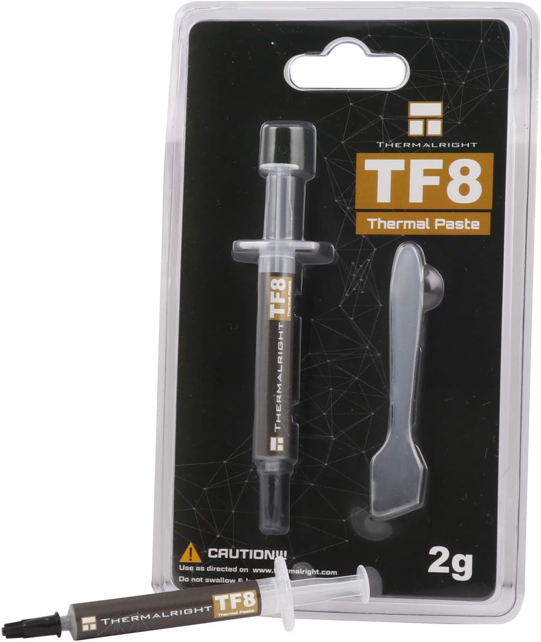 THERMALRIGHT TF8 Wärmeleitpaste 2g, für alle Kühler, 13,8W/M-k mit Spachtel, Overclocking