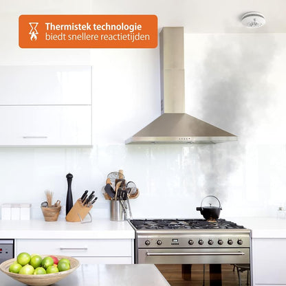 Fire Angel HT-630-EUT Thermistek Heat Alarm 10 Year Battery Life, Radio Networkable