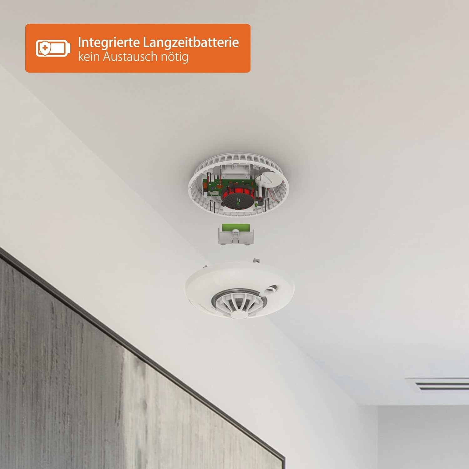Fire Angel HT-630-EUT Thermistek Hitzemelder 10 Jahre Batterie Lebensdauer, funk vernetzbar