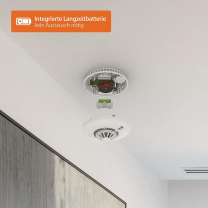 Fire Angel HT-630-EUT Thermistek Hitzemelder 10 Jahre Batterie Lebensdauer, funk vernetzbar