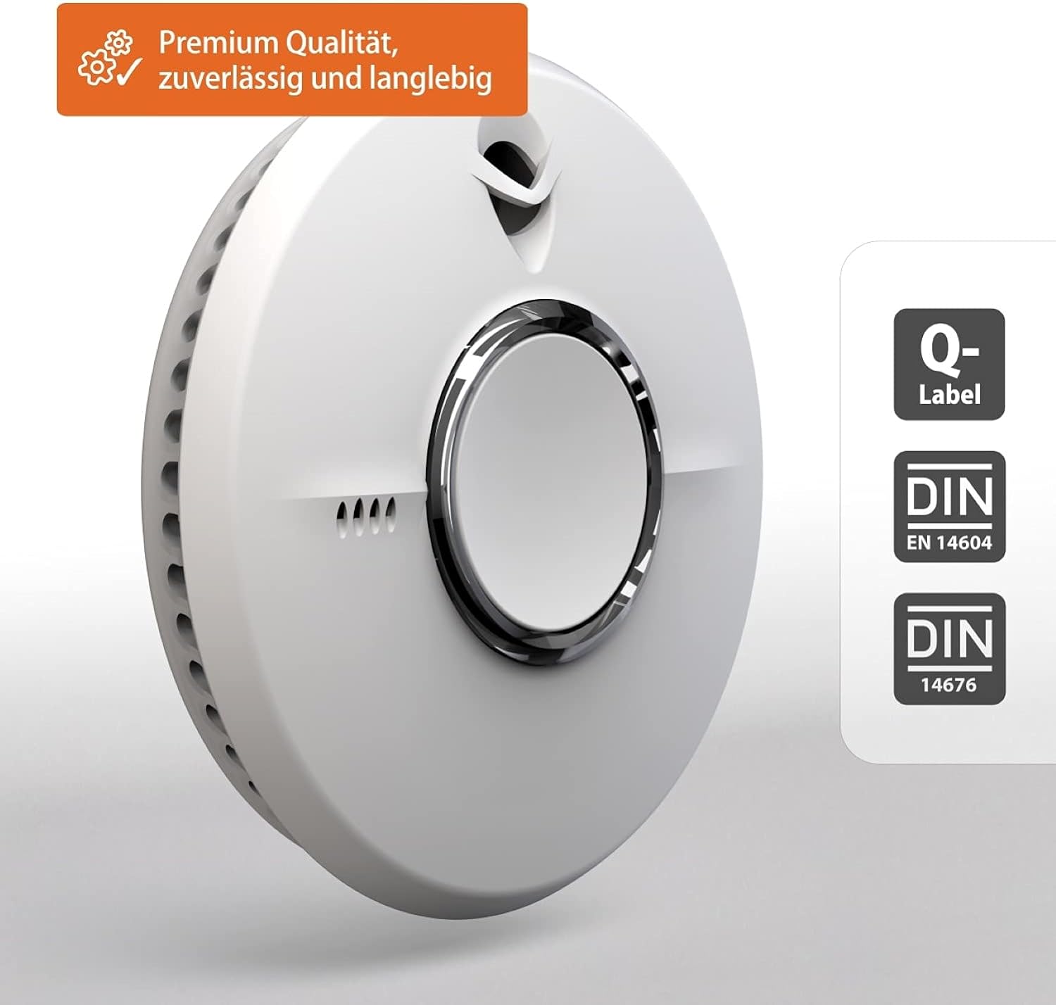 Fire Angel ST-622-DET Q-Label Rauchmelder 10 Jahre Batterie Lebensdauer, Thermoptek P-Line