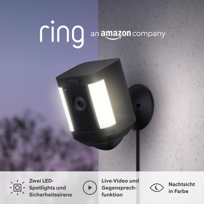 Amazon Ring Spotlight Cam Plus Plug-In Black