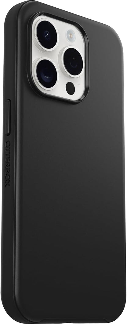 OtterBox Symmetry Case for iPhone 15 Pro, Shockproof, Drop proof, Protective Thin Case, 3x Tested to Military Standard, Black iPhone 15 Pro Black