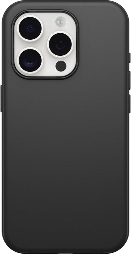 OtterBox Symmetry Case for iPhone 15 Pro, Shockproof, Drop proof, Protective Thin Case, 3x Tested to Military Standard, Black iPhone 15 Pro Black