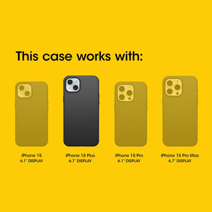 OtterBox Symmetry Case for iPhone 15 Plus / iPhone 14 Plus, Shockproof, Drop proof, Protective Thin Case, 3x Tested to Military Standard, Black iPhone 15 Plus / iPhone 14 Plus Black