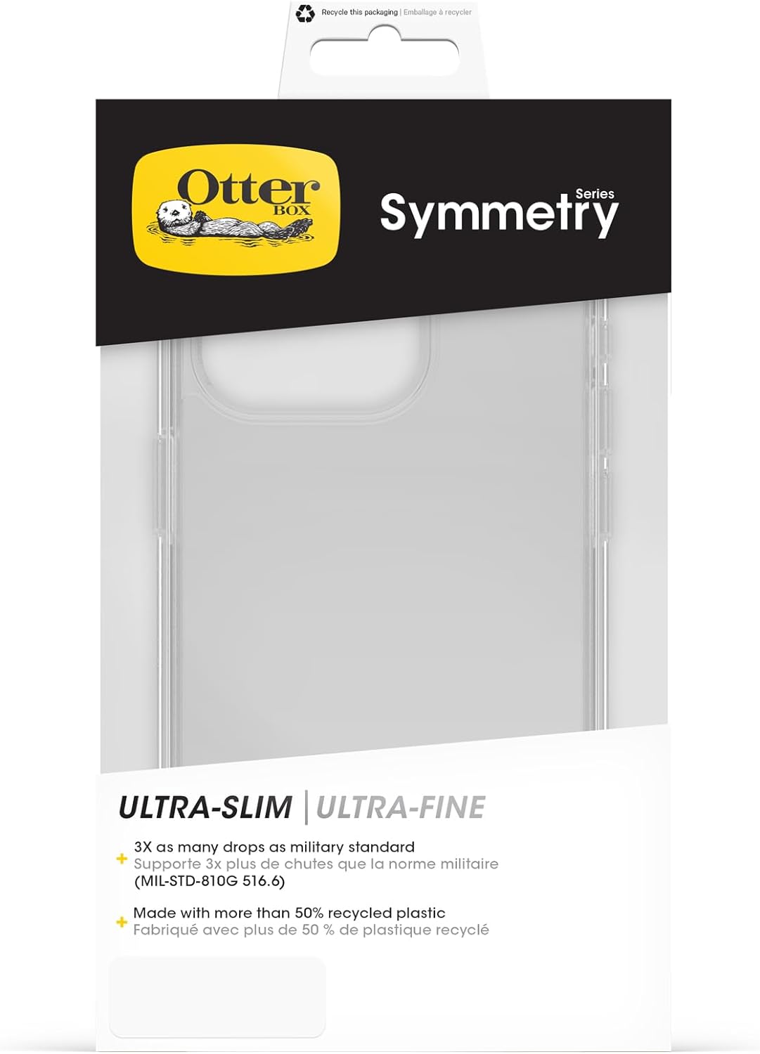 OtterBox Symmetry Hulle fur iPhone 15 Pro transpar