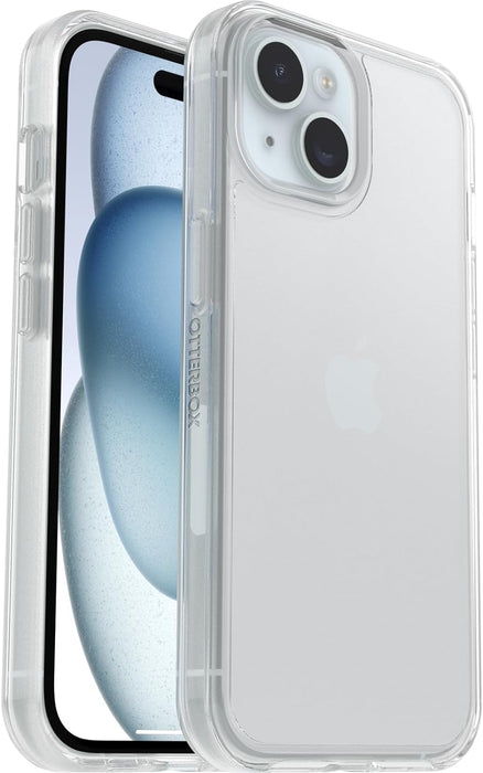 OtterBox Symmetry Clear Case for iPhone 15 / iPhone 14 / iPhone 13, Shockproof, Drop proof, Protective Thin Case, 3x Tested to Military Standard, Clear iPhone 15 / iPhone 14 / iPhone 13 Clear