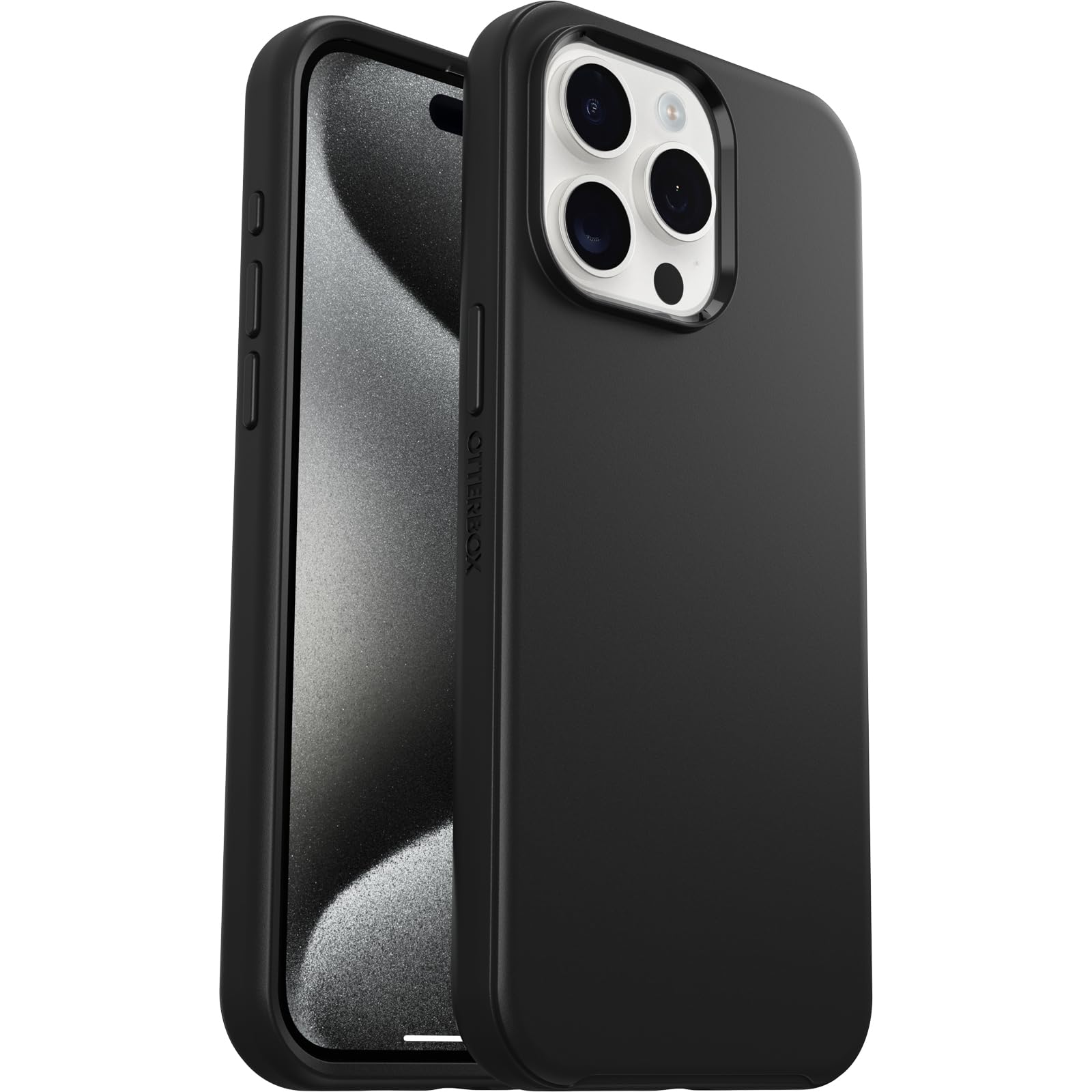 OtterBox Symmetry for MagSafe Case for iPhone 15 Pro Max, Shockproof, Drop proof, Protective Thin Case, 3x Tested to Military Standard, Black iPhone 15 Pro Max Black
