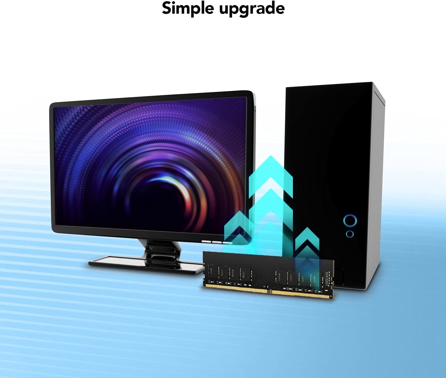 Memoria RAM Lexar LD4AU016G-B3200GSST 16 GB CL22 DDR4 3200 MHz - Marca: Lexar - EAN: 0843367123803