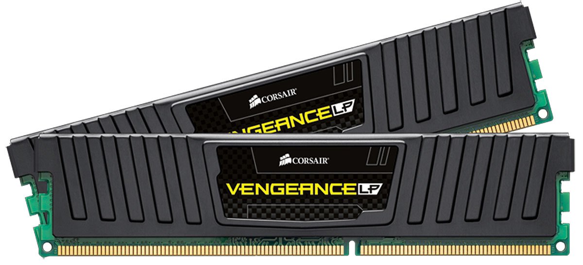 Corsair CML16GX3M2A1600C10 Vengeance Low Profile 16GB (2x8GB) DDR3 1600 Mhz CL10 XMP Performance Desktop Memory Schwarz