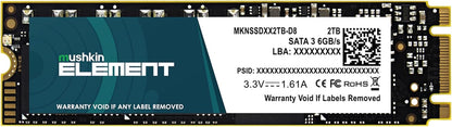 Mushkin Internal SSD Element M.2 2TB PCIe Gen3x4 NVME Internal Solid State Drives Element 2TB