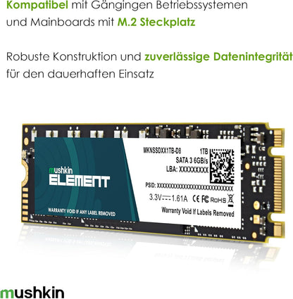Mushkin Internal SSD Element M.2 2TB PCIe Gen3x4 NVME Internal Solid State Drives Element 2TB