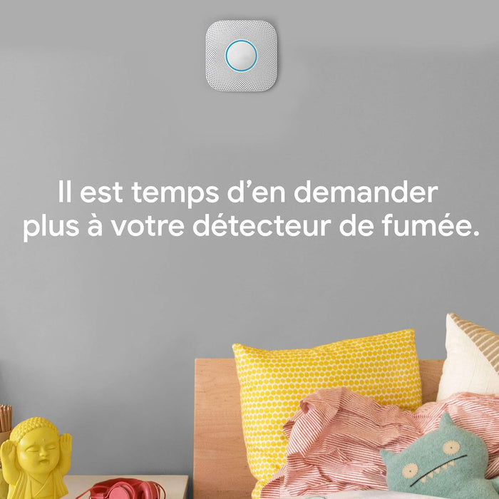 Google Nest Protect 2nd generation smoke and carbon monoxide detector (wired)
