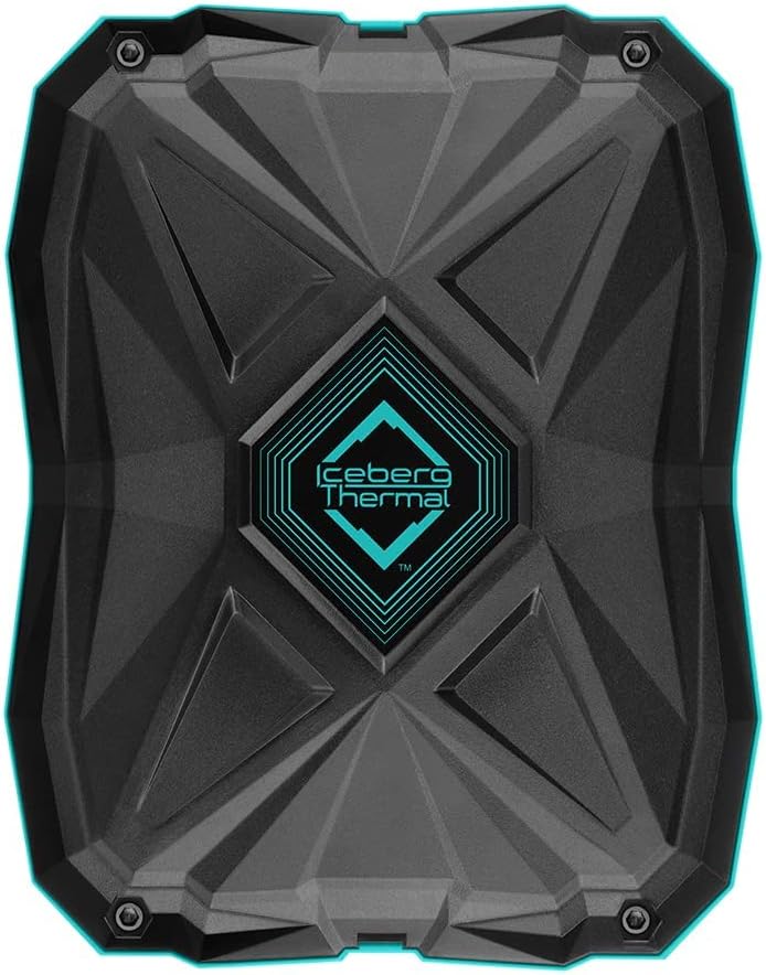 Iceberg Thermal IceSLEET G6 Stealth Heatpipe mit Ultra 140 mm Silent Fan Premium Hybrid CPU-Kühler kompatibel mit LGA 1700 & AMD5 u.a.