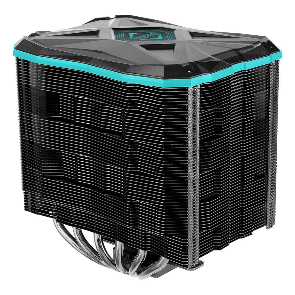 Iceberg Thermal IceSLEET G6 Stealth Heatpipe mit Ultra 140 mm Silent Fan Premium Hybrid CPU-Kühler kompatibel mit LGA 1700 & AMD5 u.a.