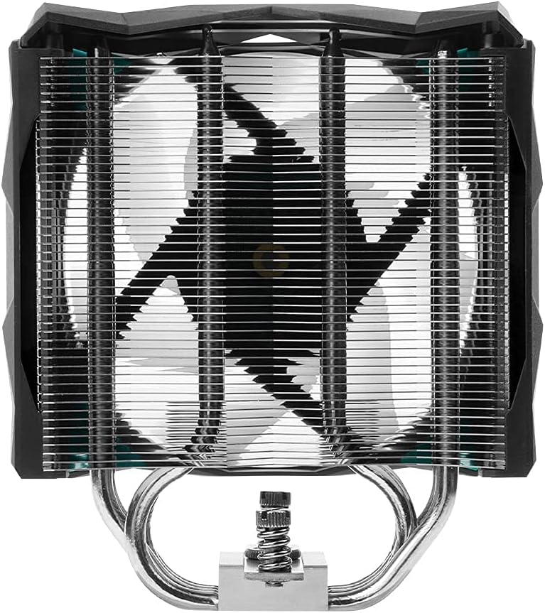 Iceberg Thermal IceSLEET G4 OC CPU Air Cooler 4 vernickelte Heatpipes mit ARGB 120 mm PWM Lüfter für Intel und AMD (schwarz) OC (Schwarz)