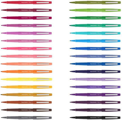 Paper Mate Flair rotuladores | punta mediana (0,7 mm) | azul marino | caja de 12