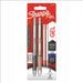 Sharpie S-Gel | Metal Gel Pens | Medium Point (0.7mm) | Steel Grey & Rose Gold | Blue Ink | 2 Pens & 2 Gel Pen Refills Blue 4 Piece Set Steel Grey & Rose Gold Barrels
