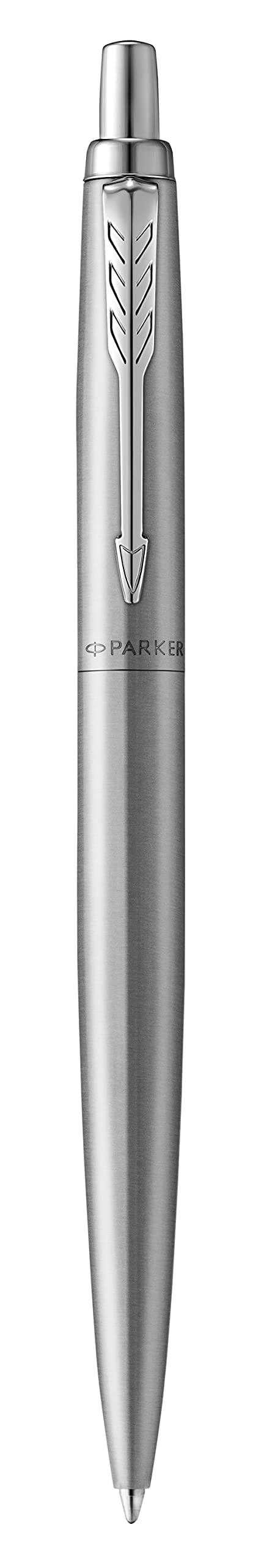 PARKER 2122760 Ballpoint Pen, Jotter XL Monochrome, Core Stainless Steel, Blue Blister Pack