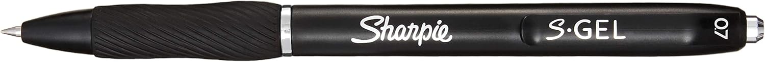 Sharpie S-Gel | Gel Pens | Medium Point (0.7mm) | Black Ink | 3 Count