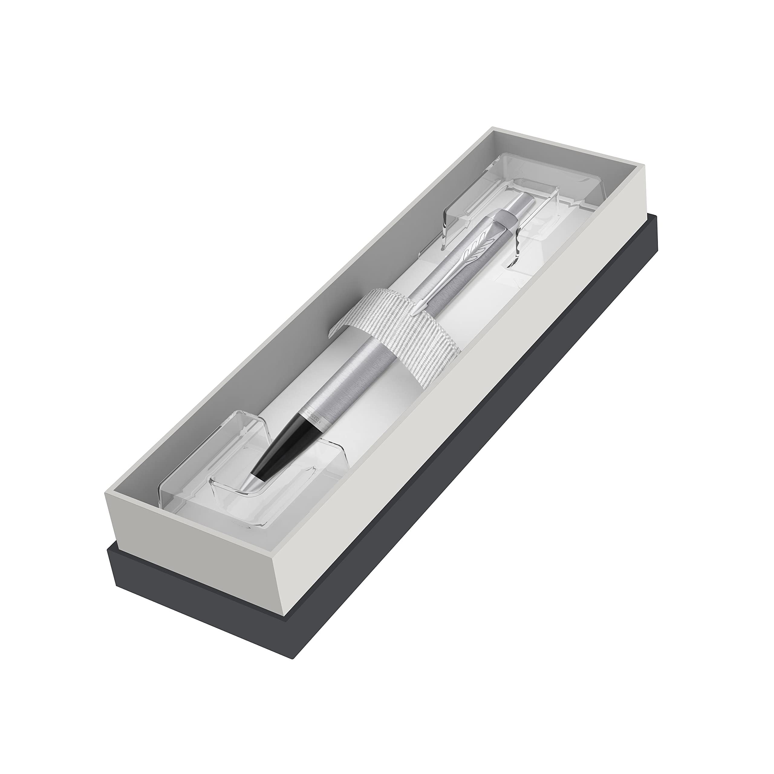 PARKER IM 2150841 Ballpoint Pen Brushed Metal C.C. M Black