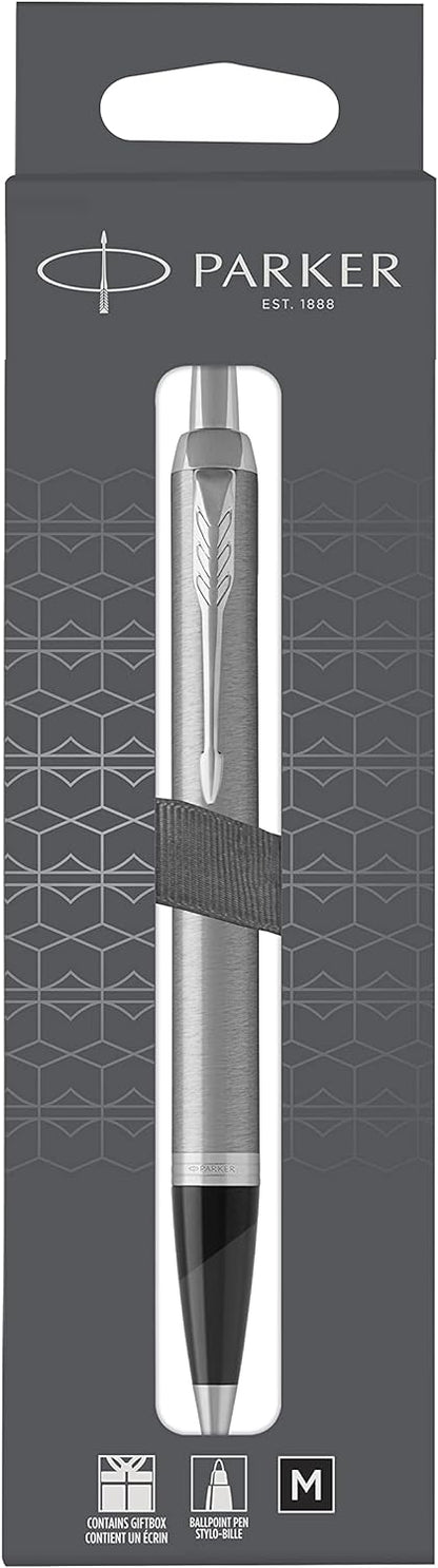 PARKER IM 2150841 Ballpoint Pen Brushed Metal C.C. M Black