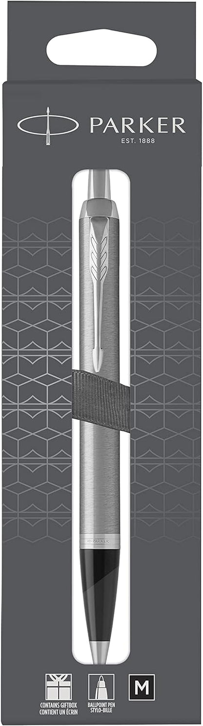 PARKER IM 2150841 Ballpoint Pen Brushed Metal C.C. M Black