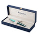 Waterman Hémisphère Ballpoint Pen Metal & Green Lacquer with Palladium Trim Medium Point Medium Point Blue Ink Gift Box