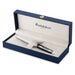 Waterman Hémisphère Fountain Pen | Black & White Lacquer with Palladium Coated Trim | Stainless steel Medium Nib | Blue Ink | Gift Box Black & White Lacquer Foutain pen Medium Nib