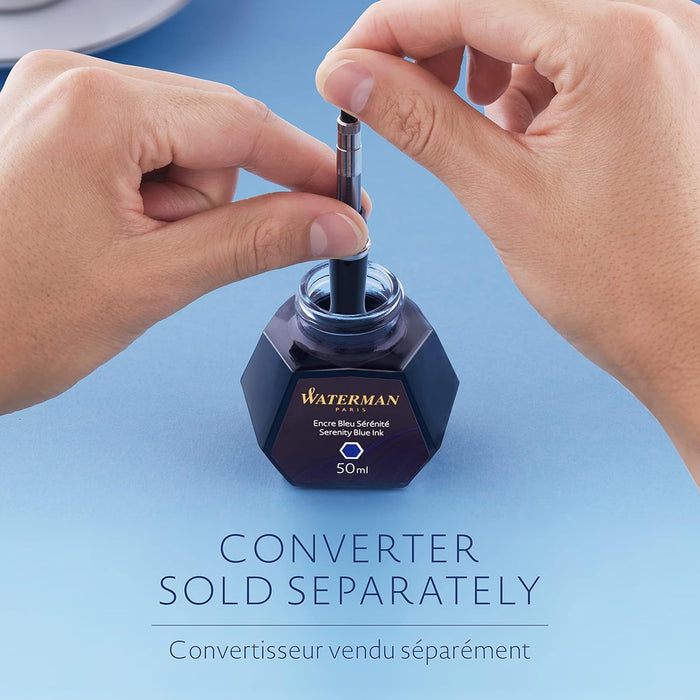 Waterman Fountain Pen Ink | Mysterious Blue | 50ml Bottle