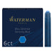 Waterman Fountain Pen Refill Ink Cartridges | Standard International (Short) | Serenity Blue |