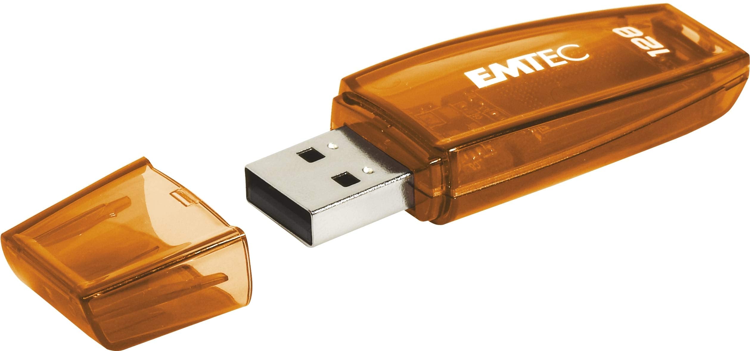 Emtec C410 USB Flash Drive 128 GB USB Type-A 2.0 Orange – USB Flash Drives (128 GB, USB Type-A, 2.0, Cap, Orange